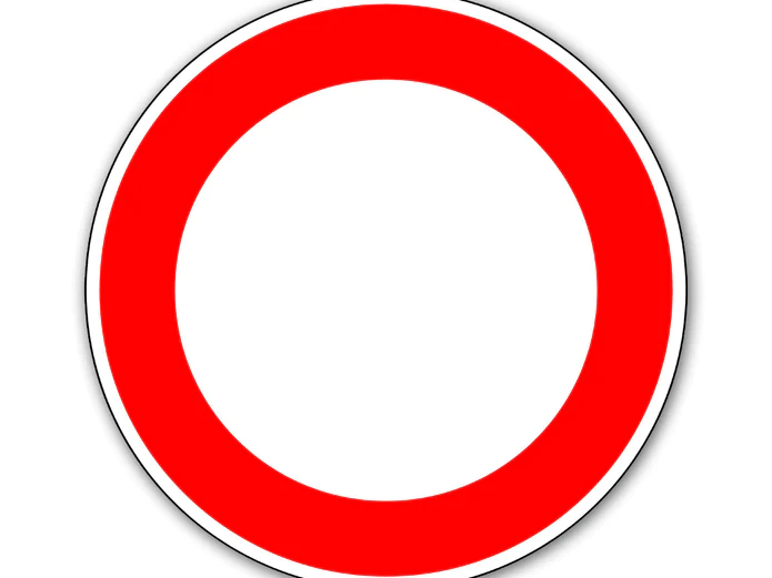 Verkehrszeichen Sperrung Verbot für Fahrzeuge aller Art