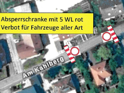 Vollsperrung in Heßdorf-Untermembach Am Kahlberg vom 4.5.-12.05.23