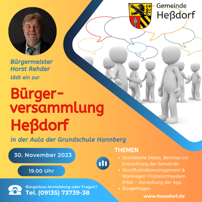 Bürgerversammlung 2023 in Heßdorf