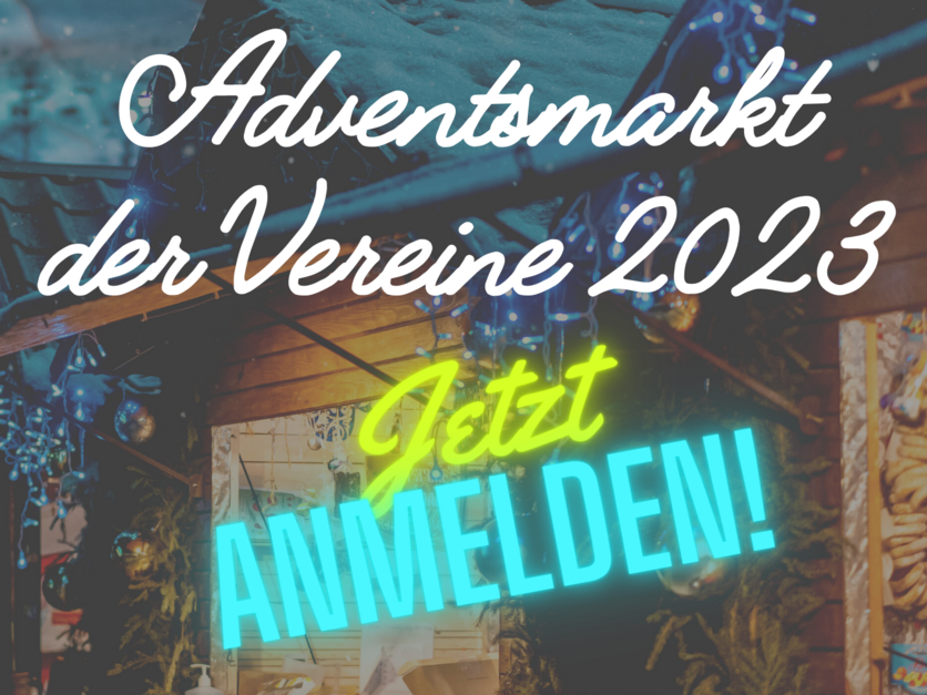 Adventsmarkt der Vereine 2023 in Heßdorf - Teaser Anmeldung