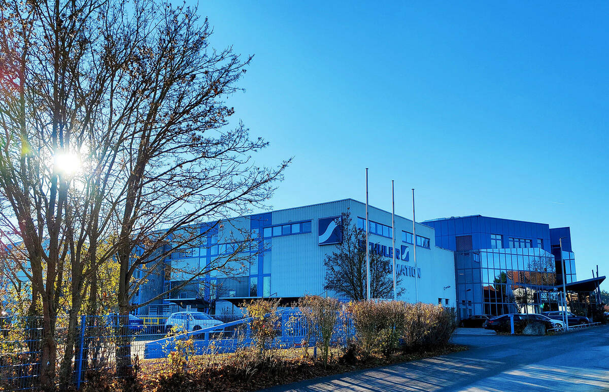 Firmensitz der Firma Schuler Pressen in Heßdorf, "Im Gewerbegebiet" in Richtung Untermembach